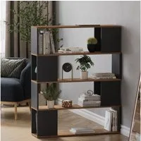 Vicco Raumteiler Eneos, Anthrazit/Goldkraft Eiche, 100 x 124.5 cm, 1-tlg.