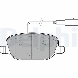 Delphi Bremsbel?ge hinten Alfa Romeo Giulietta LP2223