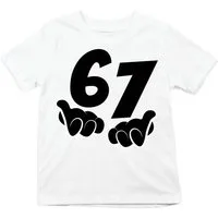 Youth Designz Print-Shirt Kinder T-Shirt "67" lustig Fun-Print Statement Geschenk Trend mit witzigen Aufdruck für Jungen und Mädchen