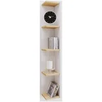 VCM Standregal Holz Stand Regal Aufbewahrung Deko Eckregal Honsa, 1-tlg., 97x15x17cm CD DVD Aufbewahrung