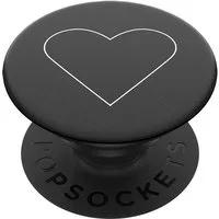 Popsockets Popsockets PopGrip - White Heart Black