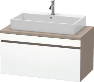 Duravit DuraStyle Konsolenwaschtischunterbau wandhängend Weiß & Basalt Matt 1000x548x512 mm - DS5314 DS531401843