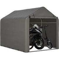 Thanaddo Carport-Geräteraum Partyzelt,Metall Gestell Gartenzelt Pavillon 3x6m/4x6m in weiß