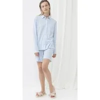 Mey Schlafshorts Mey Damen Bermuda Serie Sleepsation Gestreift (1-tlg) Softe Pyjamashorts, Uni, Interlock Jersey, Baumwoll-Mix