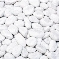 BURI Zierkies Marmorkies 15-25mm Carrara Weiß Gartenkies Zierkies Marmor Gartendeko