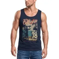 Neverless Tanktop Herren Tank-Top California Surfing Shirt Neverless® mit Print