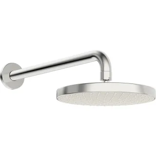 Hansa Hansabasicjet Kopfbrause 44360100 Anti-Kalk-Technik, Wandanbindung, 1-strahlig, Ausladung 348mm, chrom