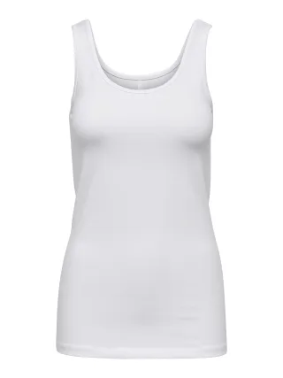ONLY - ONLLIVE LOVE S/L TANK TOP NOOS White - Gr. - L