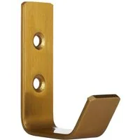 SO-TECH® Kleiderhaken Wandhaken, aus Edelstahl, 60 x 20 x 45 mm, (1-St), kleiner Jackenhaken mit abgerundeten Kanten gelb
