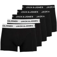 Jack & Jones Boxershorts Jack & Jones 5er Pack Herren Boxershorts schwarz Unterwäsche Trunks