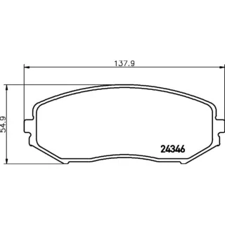 Hella Bremsbel?ge vorne Suzuki Grand Xl7