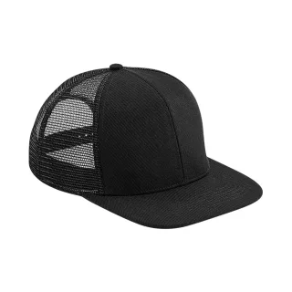 Beechfield - "Original" Trucker Cap Flacher Schirm (Schwarz)