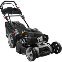 BRAST Benzinrasenmäher mit Antrieb 5,2kW (7PS)  inkl. Motoröl, TÜV, 55 cm Schnittbreite, 60L Fangkorb, 4 Takt OHV Motor, Stahlgehäuse, ESTART
