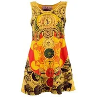 Guru-Shop T-Shirt Mirror Tank Top, Longshirt, Minikleid -.. Goa Style, alternative Bekleidung, Festival
