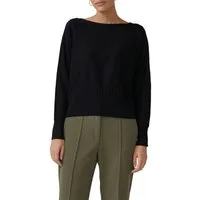 s.Oliver BLACK LABEL Strickpullover mit Fledermausärmeln