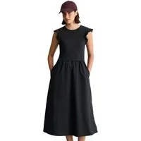Marc O'Polo DENIM Jerseykleid mit Baumwoll-Popelinerock