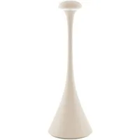 SIGOR LED Tischleuchte Akku-Tischleuchte NUDROP dünenbeige, Dimmbar, LED fest integriert, Warmweiß