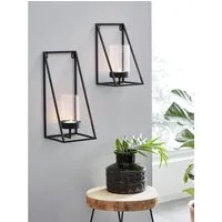 OTTO home Wandkerzenhalter Industrial Candleholder (1 St), Industrial, modern, Metall, schwarz