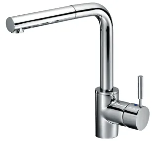 KAJA-Ipuri Einhebel-Küchenb. mit ausziehb. Auslauf, Bügelhebel, chrom 52835-C