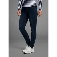 Arizona Slim-fit-Jeans Bund mit seitlichem Gummizugeinsatz schmale Passform, Röhrenjeans, Used-Waschung, hohe Leibhöhe