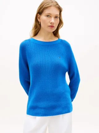 CO CARDI FINE GG LS BOAT-NK SWT Blue Orbit - Gr. - L