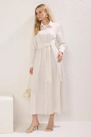 Langes, gerades Damen-Hijab-Kleid für Freizeit und Alltag