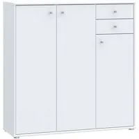 FORTE Kommode Tempra, Kommode, 3 Türen, 2 Schubkästen, viel Stauraum, Breite 108,8 cm