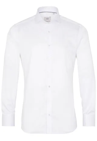 ETERNA - Slim Fit: Langarmhemd weiß - Gr. - 41