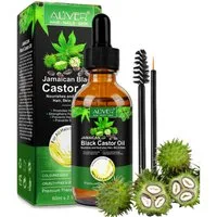 ALIVER Haaröl Rizinus Haaröl Haut Wimpern 60ml Bio Vegan Aliver, 1-tlg., Vegan und Bio