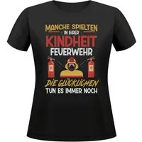 22Feels T-Shirt Feuerwehrfrau Geschenk Frauen Spruch Beruf Ausbildung Abschluss IN DEUTSCHLAND BEDRUCKT