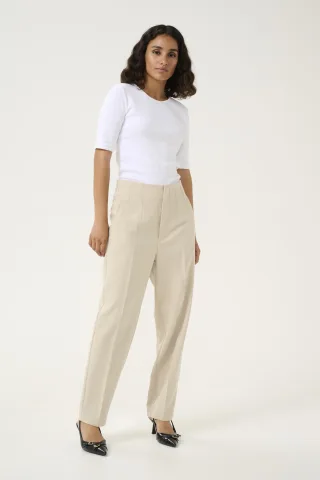 Pants Suiting Regular fit Feather Gray beige