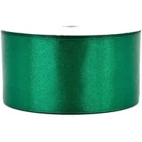 Creativery Satinband, Satinband 38mm x 25m Rolle Dunkelgrün