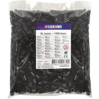 Playbox Bügelperlen Playbox XL-Perlen 1000 Stück schwarz