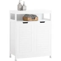 SoBuy Badkommode BZR121, Badzimmerschrank Kommode Sideboard Flurschrank Midischrank Badmöbel