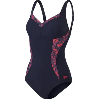 Speedo - Badeanzug für Damen (Marine/Rot)