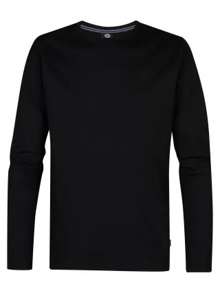 Petrol Industries - Langarmshirt mit Logo Dolphinpark Herren - Schwarz