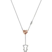 Emporio Armani Kette mit Anhänger Schmuck Geschenk Silber 925 Halsschmuck Teddy Herz, mit Zirkonia (synth)
