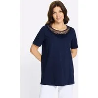 Sieh an! T-Shirt Longshirt Kurzarm
