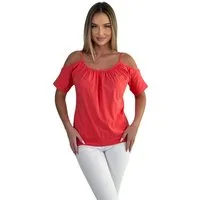 Mississhop Kurzarmshirt Damen Trägertop Shirt Baumwolle T-Shirt Nata