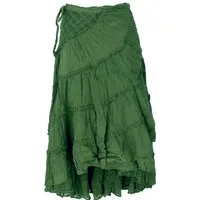 Guru-Shop Minirock Boho Wickelrock, Krinkelrock, Maxirock,.. alternative Bekleidung