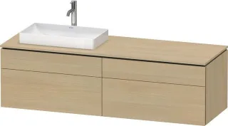 Duravit L-Cube Konsolenwaschtischunterbau wandhängend Mediterrane Eiche Matt 1620x550x482 mm - LC487 LC4871L71710000