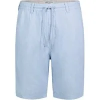 Eight2Nine Chinoshorts Leinen Chino Elastischer Bund mit Kordelzug Canvas-Bermuda