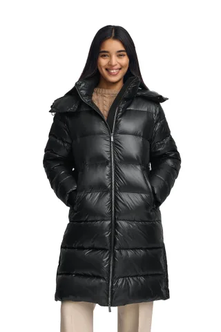 Jacke Olena schwarz mit Polo Club-Logo