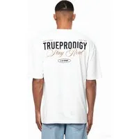trueprodigy Oversize-Shirt Lou Logoprint Rundhals dicker Stoff