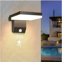 Ophy LED Außen-Wandleuchte LED Außenwandlampe 24 W – Bewegungsmelder, 2250 lm, 3000 K, IP66 – moderne Wandleuchte (Außenbereich)