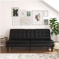 Dorel Home Schlafsofa MAINE, Kinosofa mit Relax- und Bettfunktion, 2 Getränkehalter, Liegefläche 190 x 110 cm, Webstoff und Kunstleder