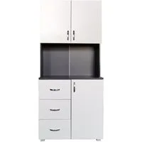 HTI-Line Küchenbuffet Küchenbuffet Blanca (Stück, 1-St., 1x Schrank Blanca, ohne Dekoration) Küchenschrank Hochschrank