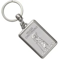 speecheese Schlüsselanhänger Heiliger Christophorus - HC silber Schlüsselanhänger