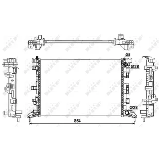 NRF Motork?hler gel?tet Renault Laguna Latitude 53066