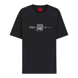 Hugo - T-Shirt für Herren/Damen Unisex, Rundhalsausschnitt, Wettbewerb, kurzärmlig (Schwarz)